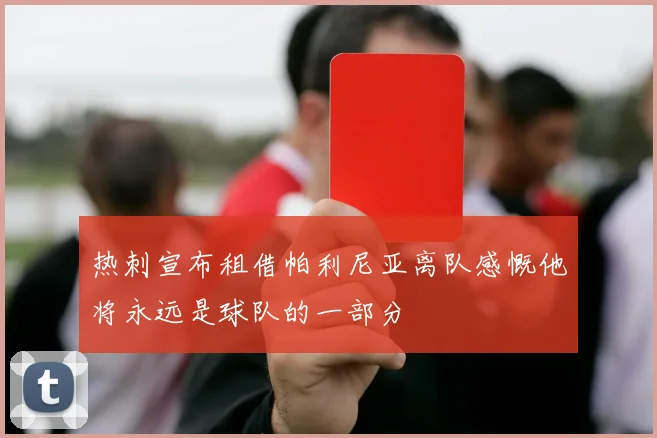 热刺宣布租借帕利尼亚离队感慨他将永远是球队的一部分